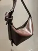 Bolso de Hombro Individual de Piel de Vaca de Primera Capa Marca C para Mujer, Versátil para Viajes al Trabajo, Bolso Hobo para Debajo del Brazo, Nuevo Diseño Simple 2026, Bolso Cruzado