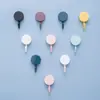 Ganchos Adesivos Redondos Fofos de Macaron, Ganchos Fortes e Pegajosos para Cozinha e Casa, Sem Furar, Ganchos Sem Marcas