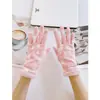 Luvas femininas primavera/outono/inverno finas estilo coreano fofas elásticas para dirigir tela sensível ao toque ciclismo ao ar livre reparo das mãos estilo estudante à prova de vento camada única