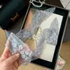 Cinturão de renda com temperamento cruzado retrô, faixa de cabelo, fita longa decorativa, lenço pequeno para Instagram, lenço de pescoço, lenço para mulheres