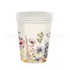 Nuevo Tema de Flores Silvestres de Otoño Vajilla para Fiesta Decoración de Escena de Picnic al Aire Libre Mantel Vaso de Papel Plato de Servilleta