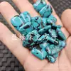 Turquesa Sintética Furo Passante Sem Marca Jade Sintético Contas Soltas Flor Preta Turquesa Marca Pulseira Colar Contas de Buda Acessórios de Joias