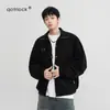 Jaqueta de Trabalho 100% Algodão Masculina Outono 2025 Nova Retro Americana Casual Solta Cor Lisa Jaqueta de Voo Top