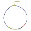 Outono e Inverno Novo Estilo Tendência Colar de Pedra Natural Nova Corrente de Colar Festiva Guofeng Moda Corrente de Clavícula de Entrada Luxo Lápis Lápis Lacquerite Cor de Contraste