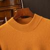 Suéter de Lana 100% Pura para Hombre de Cuello Alto y Cuello Alto Holgado Base Tejido Suéter de Cachemira Talla Extra Suéter Grueso para Otoño e Invierno