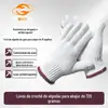 Frete Grátis Luvas de Proteção Resistentes ao Desgaste para Obra de Construção Trabalho em Fábrica Industrial Luvas Brancas de Nylon Respiráveis Resistentes ao Desgaste