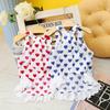 Perros, Gatos, Perros de Tamaño Pequeño, Ropa de Peluche para Mascotas, Tirantes de Encaje de Princesa para Primavera y Verano, Faldas de Corazón a la Moda