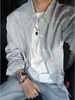 Camisa de Manga Larga con Estampado de Letras 2026 Estilo Japonés Moda de Hong Kong Ins Camisa Holgada Chaqueta Versátil Casual de Moda para Hombre Verano