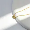 Colar U Dourado Sorriso com Diamantes para Mulheres, Corrente Clavicular Minimalista de Luxo Leve, Estilo Coreano e Japonês, Acessório Versátil para o Dia a Dia