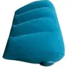 Cojín Triangular en Stock PVC Flocado Color Sólido Inflable Portátil Almohada para Cuello Viaje Almohada para Avión Cojín Venta Directa de Fábrica