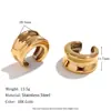 Brincos de Petal de Fritillaria Fundida com Temperamento de Nicho Europeu e Americano Aço Inoxidável Banhado a Ouro 18K Gota Dupla Zircônia Gota de Óleo