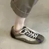 Versão em Pele de Ovelha~Novo Cadarço Casual de Outono Sapatos de Treino Alemães 2026 Novos Tênis Rasos Retrô Sapatos Esportivos Forrest Gump