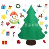 Nuevo árbol de Navidad de fieltro transfronterizo, decoración navideña DIY, colgantes navideños no tejidos, árbol de Navidad de fieltro