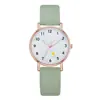 Venta Directa de Fábrica, Relojes Populares Transfronterizos para Estudiantes Mujeres, Relojes con Correa de Cuero Luminosos, Relojes de Cuarzo Estilo Fresco para Estudiantes
