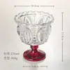 Taça de cristal vintage em relevo para sorvete e sobremesa, copo alto de vidro doméstico estilo europeu, alto valor estético