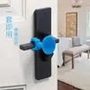 Almohadilla Anticolisión para Manija de Puerta, Puerta Antirrobo, Tope de Puerta Fijo con Ventosa Trasera para Puerta de Dormitorio, Tope de Puerta de Silicona sin Perforaciones