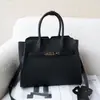 Bolsa de Mão de Luxo Togo em Couro Bovino de Primeira Camada para Mulheres, Bolsa Simples tipo Concha, Grande Bolsa Asa da Moda