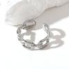 Anillo de acero inoxidable de moda con el mismo estilo de libro de equitación rojo que no se cae para mujer, anillo de acero de titanio de 18 quilates de alta gama, ligero y de lujo.