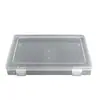Caja de Plástico Transparente de Doble Botón Caja de Almacenamiento de Componentes de Piezas de Joyería Caja de Herramientas de Ferretería Caja de Empaque de Componentes Electrónicos Transfronterizo