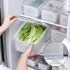 Caixa Fresca Conservadora Drenável, Geladeira Selada, Caixa Fresca Conservadora de Frutas Drenável, Caixa Fresca Conservadora Simples de Armazenamento Selada para Cozinha Doméstica