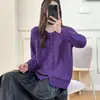 [Especial] Coleção de Outono 100kg para Mulheres Plus Size: Cardigã de Tricô de Renda Estiloso e Elegante Suéter Casual 0983