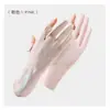 Guantes de Protección Solar y UV de Verano para Mujer, Delgados de Seda de Hielo Sin Dedos para Pantalla Táctil, Conducción y Ciclismo, Antideslizantes, de Longitud Media, Transpirables