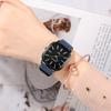 22 Novo Estilo Pulseira de Relógio Masculina e Feminina para Estudante Estilo Coreano Temperamento Simples Estilo ins Relógio Quadrado Simples de Quartzo