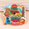 Abre el Imán de Refrigerador, Souvenir de Viaje Conmemorativo de Punto Escénico de la Ciudad, Imán de Refrigerador Cultural y Creativo, Calcomanía Magnética, Imán de Refrigerador Tridimensional