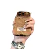 Adecuado para funda de teléfono Apple 17 Pro Max, cobertura total, a prueba de caídas, iPhone 16, diseño sin colisiones, 15, patrón floral marrón de nicho