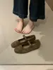 Zapatos Individuales Mary Jane Planos de Boca Baja Estilo Retro Francés 2026 Primavera/Otoño Nuevos Puntera Redonda Correa Única Hebilla Zapatos de Abuela