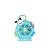 Llavero de Mini Tambor de Mano Musical Luminoso Creativo para Niños Juguete Divertido de Whack-A-Mole Colgante para Mochila Escolar Pequeño Regalo