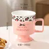 Taza de Cerámica Europea, Copa de Vino, Vaso para Beber de Oficina, Taza de Café, Taza de Desayuno, Recuerdo, Vaso de Agua para Mujer