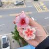 Pegatina retráctil para teléfono móvil, con diseño de flores frescas y pequeñas de primavera, de acrílico, venta al por mayor