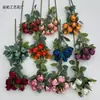 7 Rosas de Flocos de Neve Pequenas Individuais com Bordas Queimadas, Rosas Retrô, Adereços de Fotografia, Fundo Falso, Flores de Seda Florais para Sala de Estar