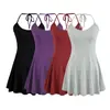 Vestido tipo camisola puramente seductor, ajustado, sexy, con escote en U pronunciado, vestido de verano bodycon de talle alto con cuello halter, vestido tipo tank que favorece la figura