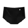 Máscara de gelo roupa íntima secagem rápida invisível sem costura seda gelada roupa íntima cintura ultrafina calcinha nude feminino fabricantes atacado