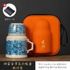 Horno Ru Wanhua Dorado Latas de Té Hogar Gama Alta Selladas a Prueba de Humedad Latas de Almacenamiento Cerámica Portátil Boutique Tiendas de Té