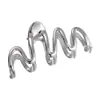Presilha de Garra Grande Metal Onda Simples para Mulheres Senso de Design Nicho Presilha Tubarão Parte de Trás da Cabeça Senso de Moda Versátil Acessório de Cabelo Garra