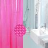 Cortina de Baño Impermeable Gruesa de Eva Ecológica Transparente Cubo de Agua 3D Material de Cortina de Ducha Hebilla de Acero Inoxidable