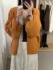 Cárdigan de punto estilo coreano, corte relajado, manga de farol para mujer, nueva colección Otoño/Invierno 2026, prenda exterior suave y versátil