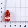 Miniaturas simuladas de botellas pequeñas para juego de alimentos al por mayor, botellas en miniatura de bebidas y vino, accesorios de resina de tienda de conveniencia, parches de dibujos animados surtidos