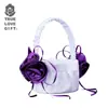 Venta Caliente AliExpress Flor de Satén Cesta de Flores Traje Estilo Occidental Florista Cesta de Flores Suministros de Boda