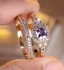 Anel de desejo transfronteiriço novo com zircônia cravejada de quatro garras personalidade simples nicho luxo anel um geração de cabelo