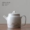 Varias Tetera Huandehua Mat Jade Blanco Porcelana Tetera de Gran Capacidad Hecha a Mano Tetera Individual Cerámica Juego de Té Kung Fu Tetera para el Hogar
