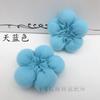 Tocado estilo coreano cosido a mano con una pequeña flor de calabaza de cinco pétalos flor para la cabeza de niños boutique flor para la cabeza hecha a mano girasol accesorios de joyería DIY