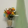Jardim de Infância Atmosfera de Cores de Outono Criação de Ambiente Série Amarela Malha Decorativa de Fundo Decoração de Teto de Casamento Cortina de Gaze Laranja