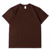 Camiseta de Algodón Puro al por Mayor Transfronteriza 220g Peso Pesado Cuello Redondo Manga Corta Estampado de Logo Camiseta Cultural Holgada Talla Grande para Hombre