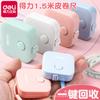 Cinta métrica mini Deli 79650, bonita cinta métrica para llevar en el bolso, para medir el abrigo, medir tres circunferencias del pecho, regla suave, cinta métrica de 1,5 m