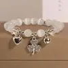 Pulsera de Trébol de Temperamento Pulsera de Campana de Amor Gato Kt Diseño de Nicho Conejito Dulce Pulsera para Mejor Amiga Venta al por Mayor