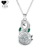 Knn-943 Colar Símbolo do Infinito Feminino Kamansi Joias Transfronteiriças Girassol Diamante Corrente da Clavícula Alto Padrão